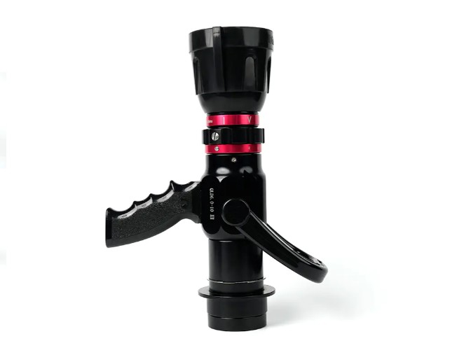 What are the spray modes of the adjustable nozzle machine?